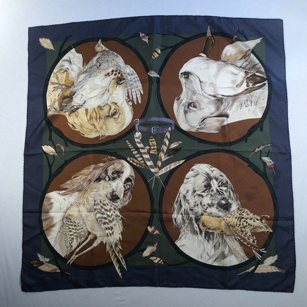 Chiens Au Rapport  Hermes Scarf